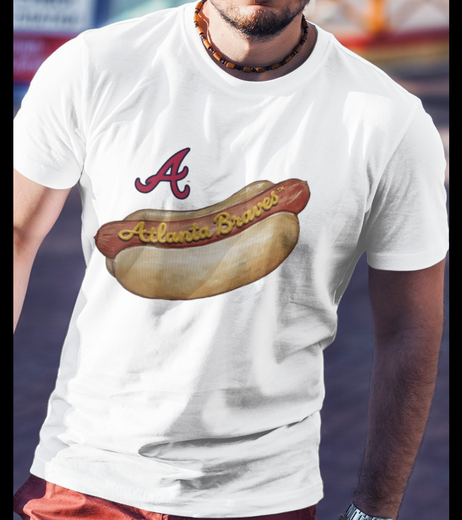Atlanta Braves Hot Dog A Logo MLB 2026 Season T-Shirt