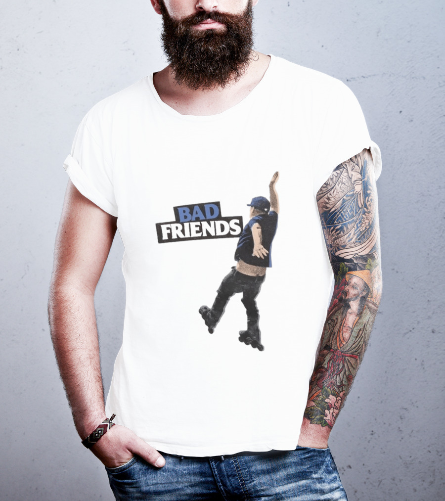 Bad Friends Bobby Roller Skating Fall T-Shirt