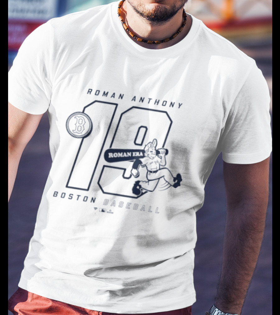Boston Baseball Roman Anthony 19 Roman Era Caricature T-Shirt