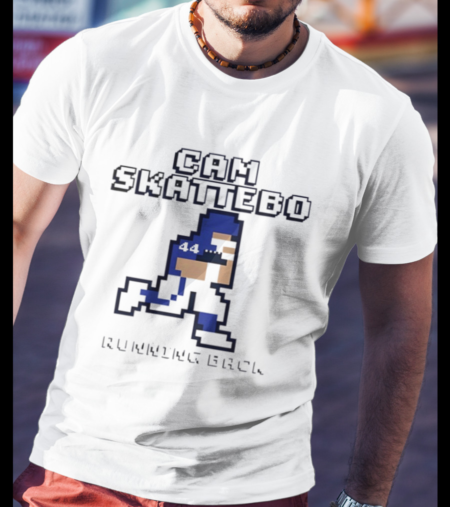 Cam Skattebo Running Back 44 Retro Pixelated T-Shirt