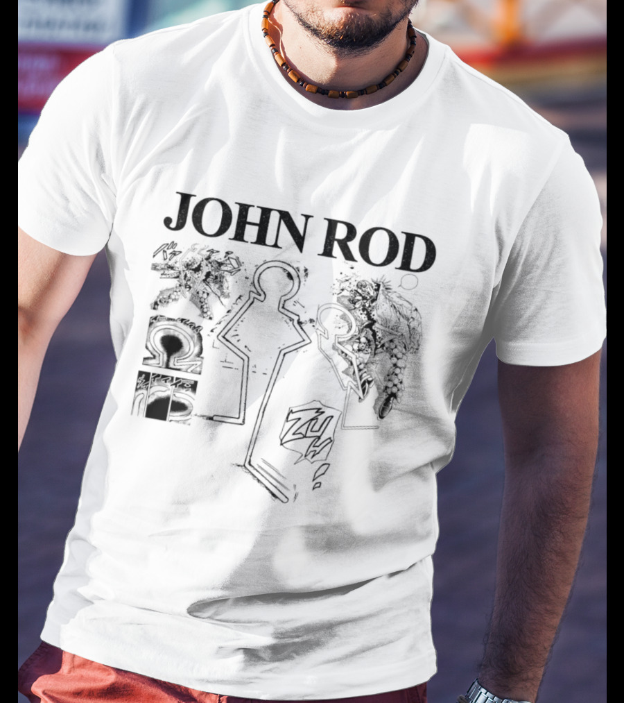 John Rod Abstract Figures And Faces T-Shirt