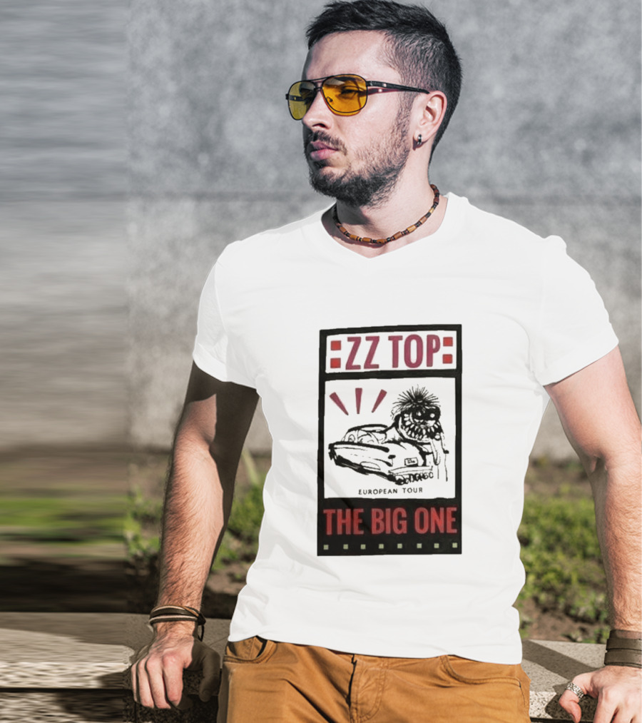ZZ Top The Big One European Tour Poble Espanyol Barcelona Spain July 19 2026 T-Shirt