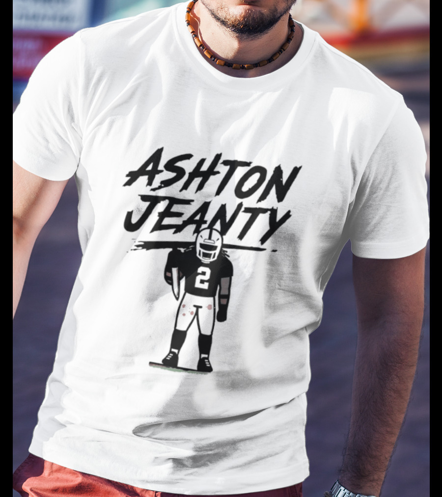 Raiders Ashton Jeanty Number 2 Horror Halloween Football T-Shirt
