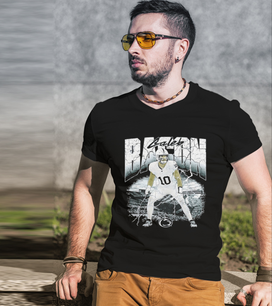 Caleb Bacon 10 Penn State Nittany Lions NCAA Football Player T-Shirt