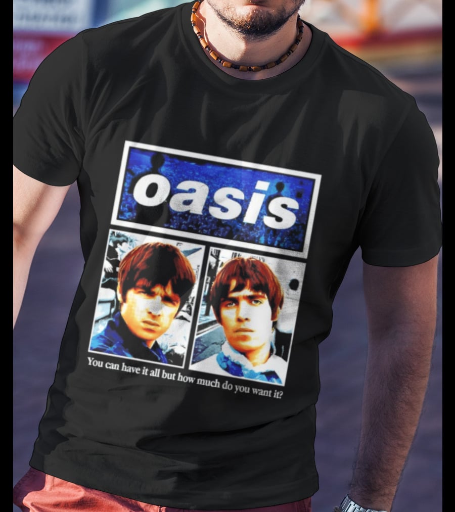 Oasis You Can Have It All But How Much Do You Want It Music Band T-Shirt