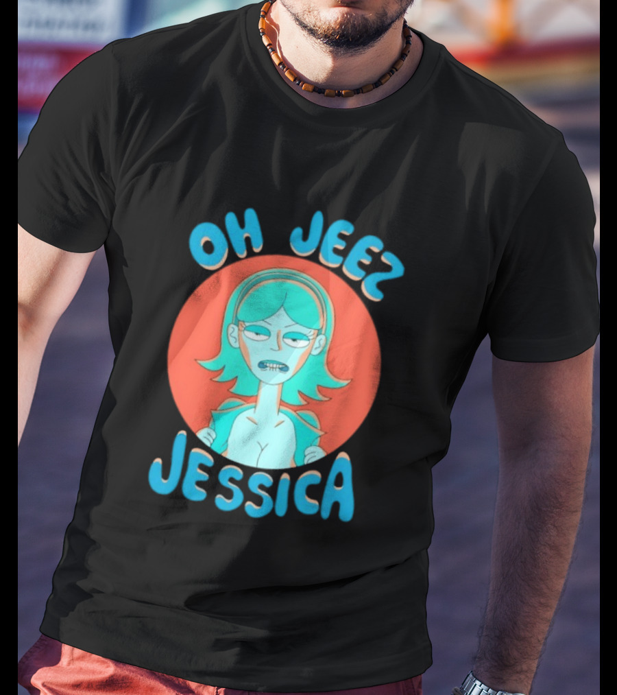 Oh Jeez Jessica Rick And Morty Adult Swim T-Shirt