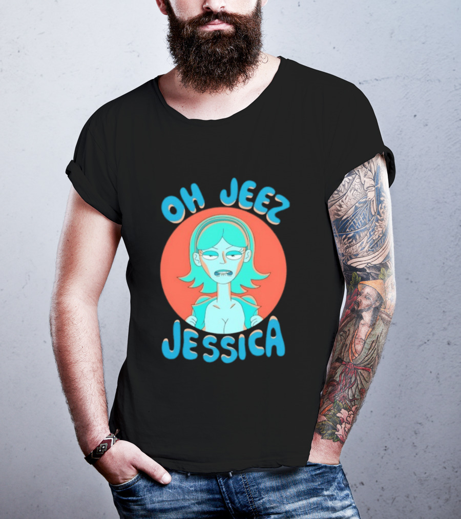 Oh Jeez Jessica Rick And Morty Adult Swim T-Shirt