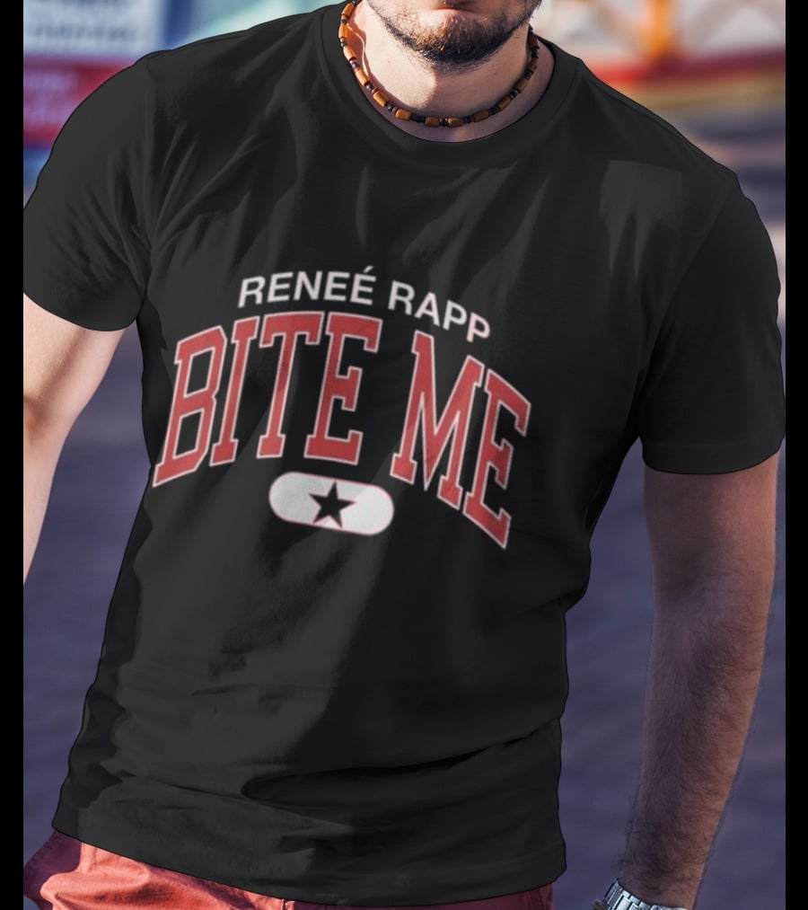Renee Rapp Bite Me Black Star T-Shirt