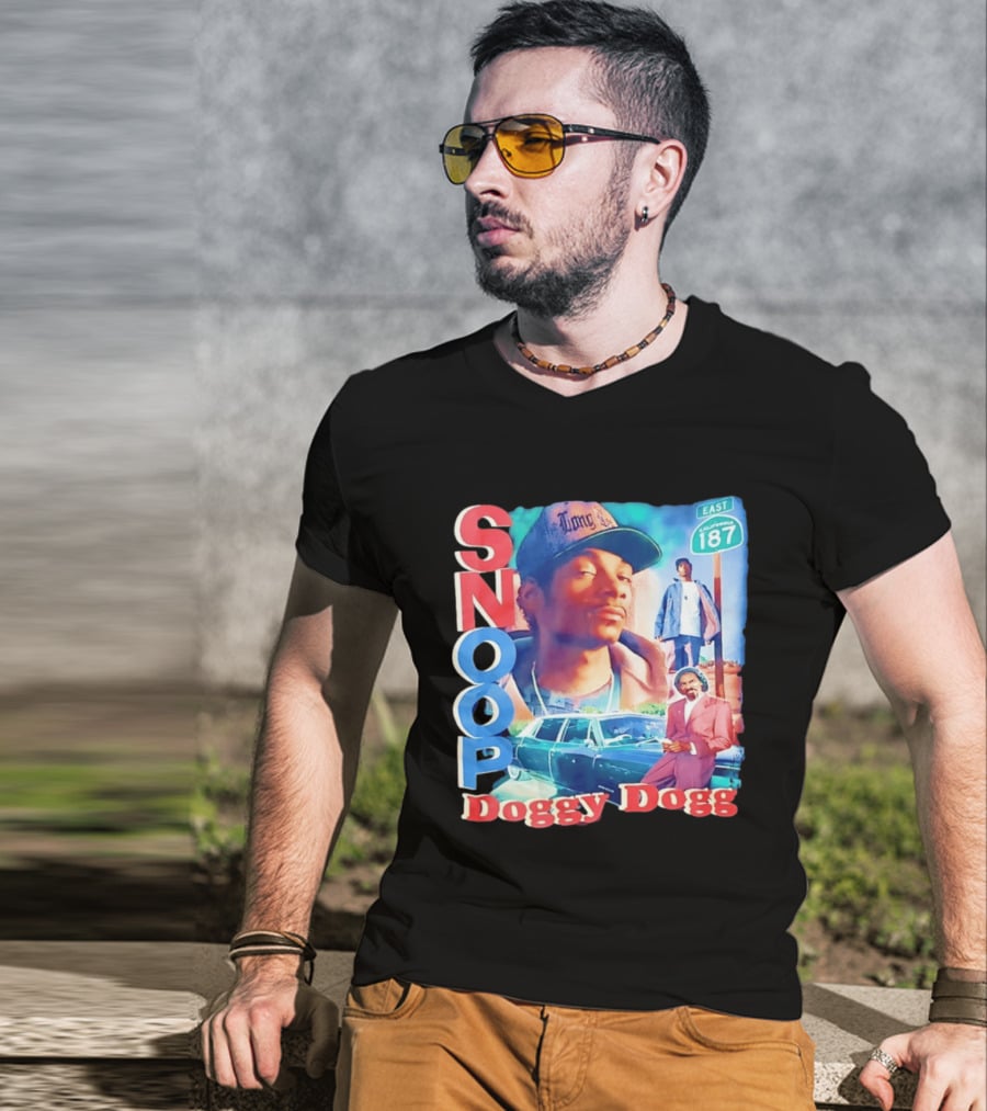 Snoop Doggy Dogg East California 187 Vintage Style Urban Fashion T-Shirt