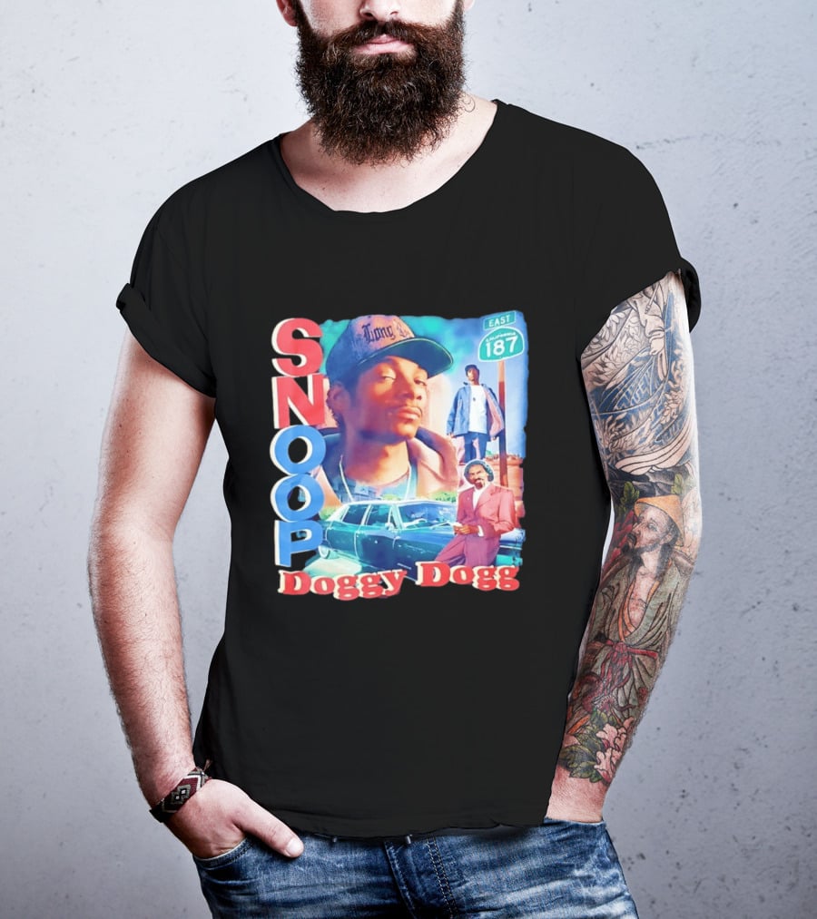 Snoop Doggy Dogg East California 187 Vintage Style Urban Fashion T-Shirt