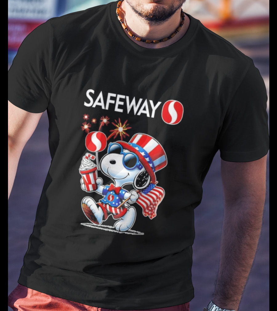 Snoopy Safeway 250th Anniversary 1776 2026 America Celebration T-Shirt