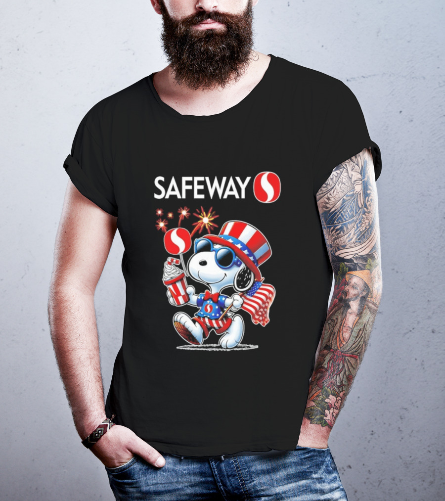 Snoopy Safeway 250th Anniversary 1776 2026 America Celebration T-Shirt