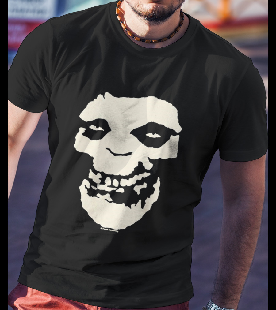 SUGA BTS Crimson Ghost Skull Misfits Collaboration T-Shirt