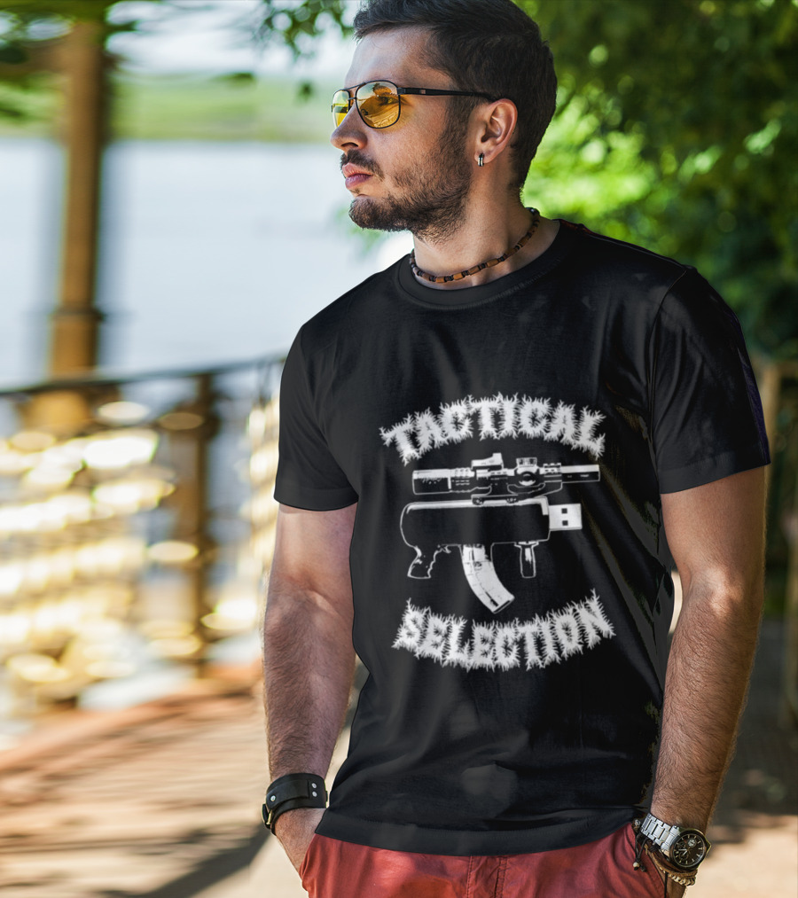 Tactical Selection USB Gun Novelty Concept T-Shirt
