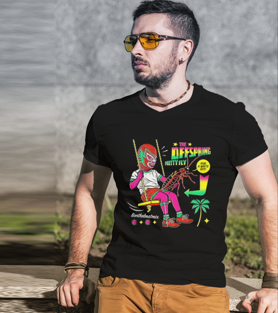 The Offspring Pretty Fly For A White Guy ButchTheButcher Luchador Swinging Lobster Tropical T-Shirt