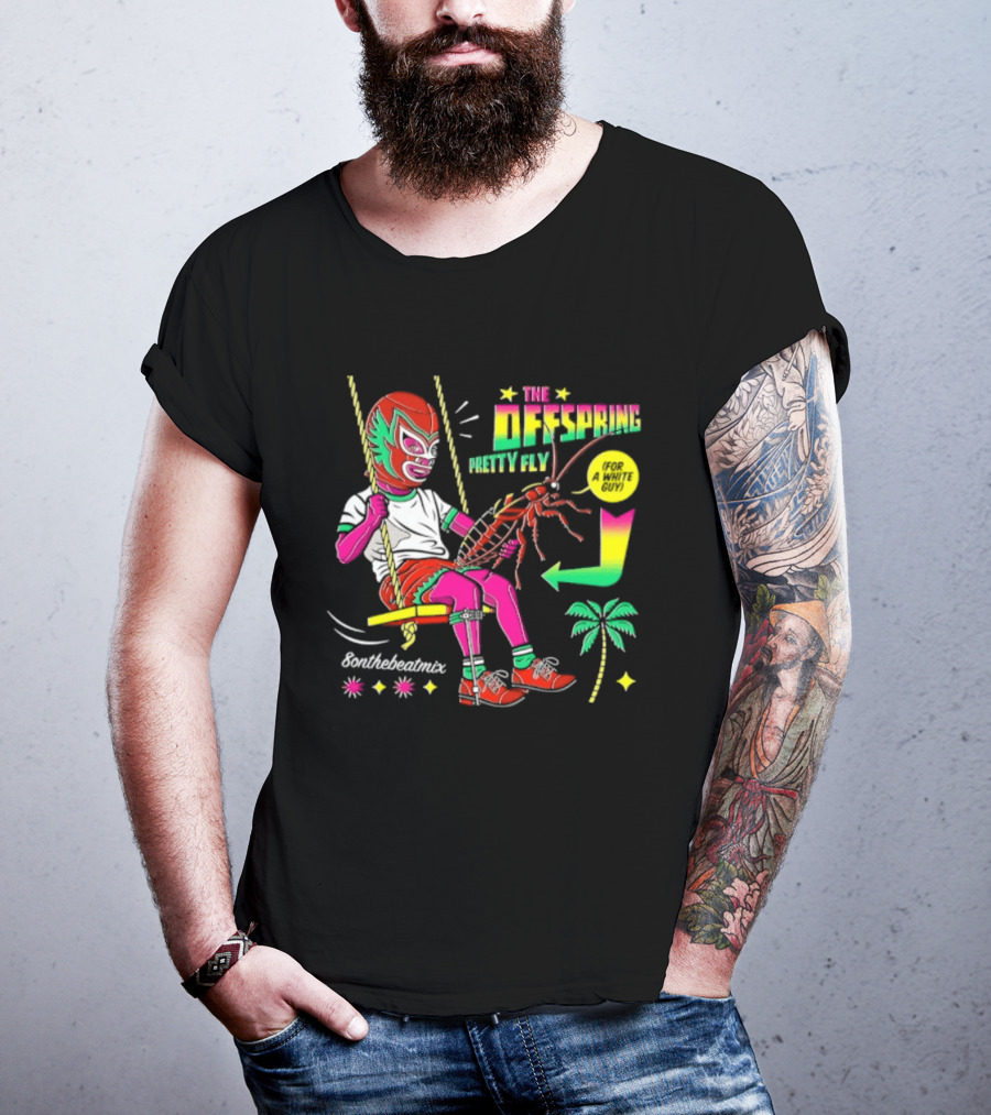 The Offspring Pretty Fly For A White Guy ButchTheButcher Luchador Swinging Lobster Tropical T-Shirt