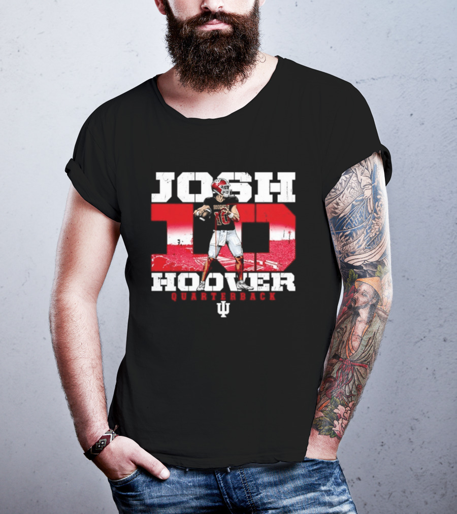 Josh Hoover 10 Indiana Hoosiers Quarterback NCAA T-Shirt