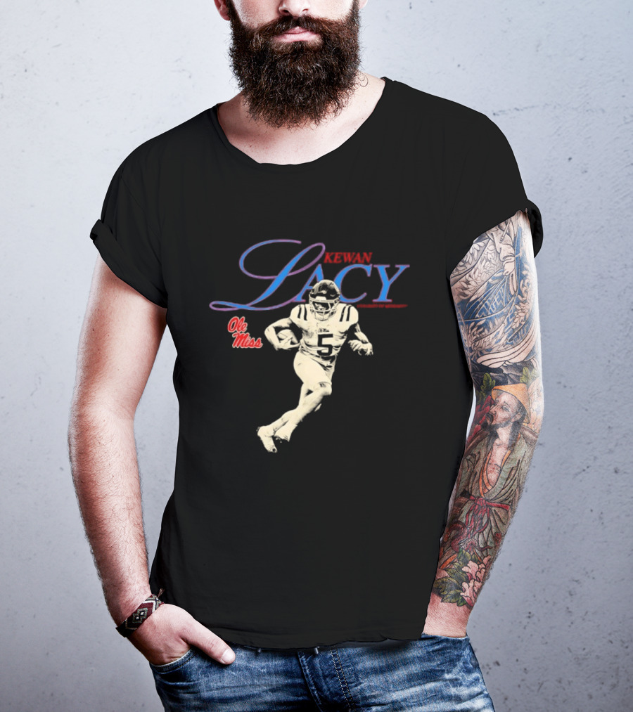 Kewan Lacy 5 Ole Miss Rebels NCAA Football Player T-Shirt