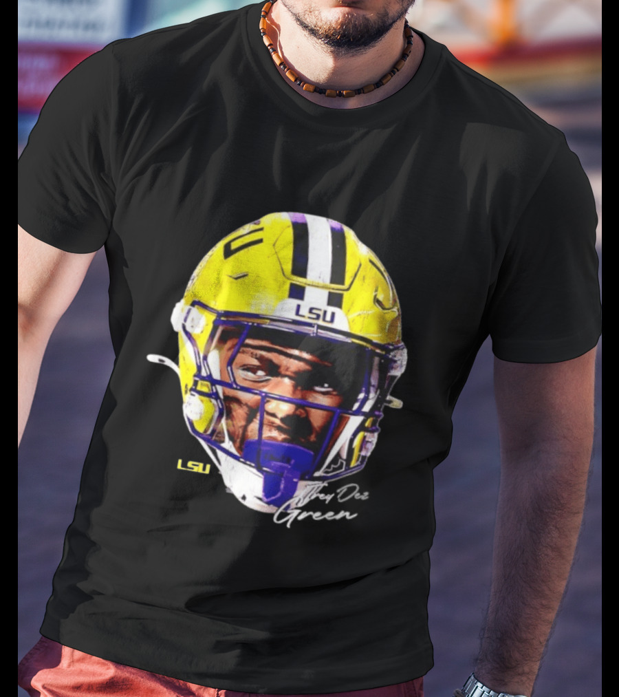 Trey'Dez Green LSU Tigers Football Helmet NCAA Sports T-Shirt