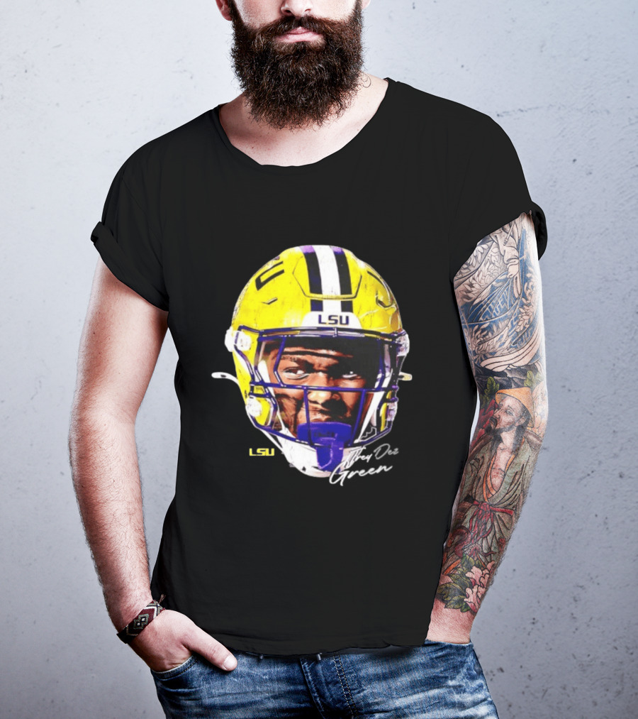 Trey'Dez Green LSU Tigers Football Helmet NCAA Sports T-Shirt