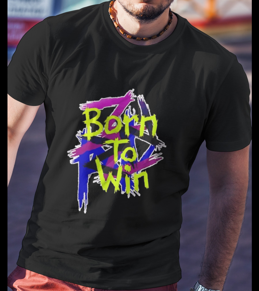 Born To Win Neon Graffiti Style Luke Littler T-Shirt