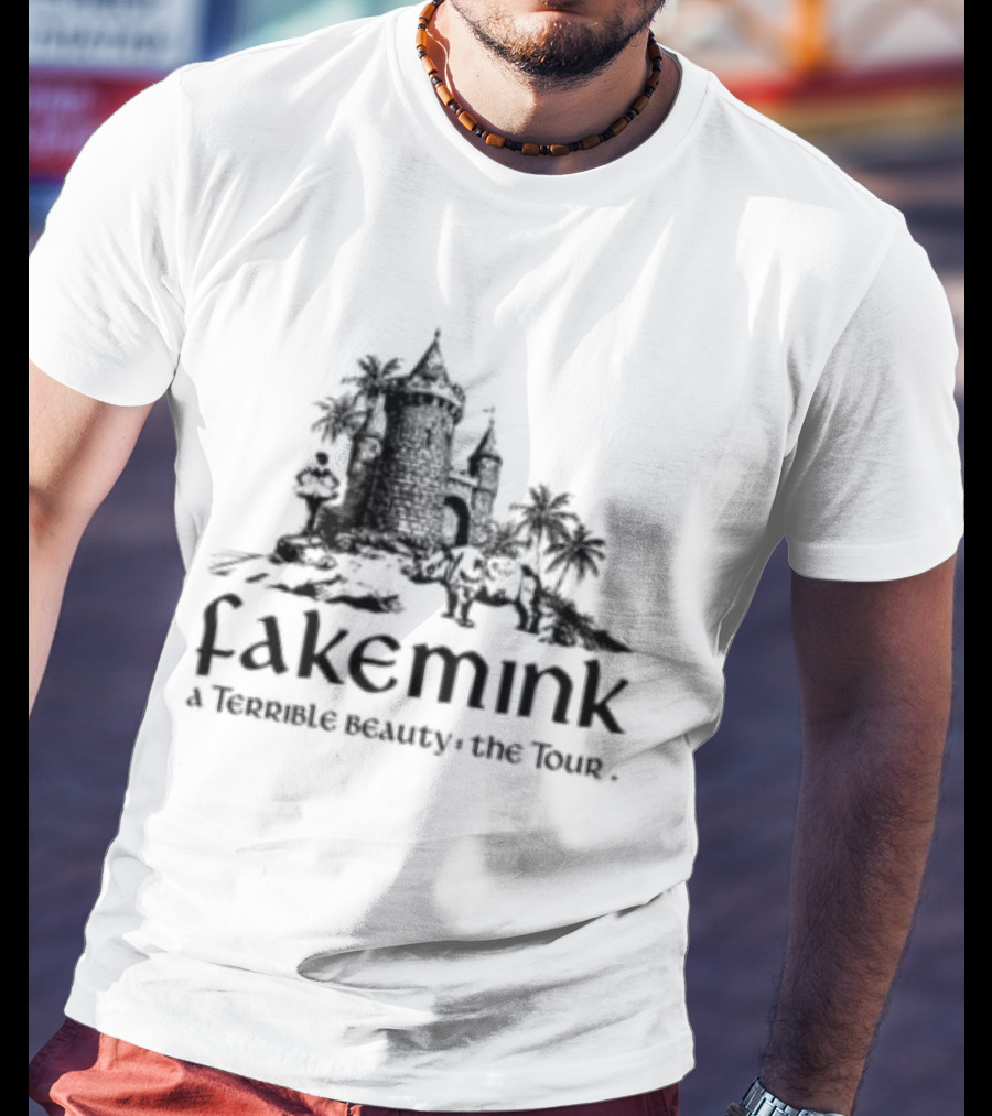 Fakemink A Terrible Beauty The Castle Longsleeve White T-Shirt