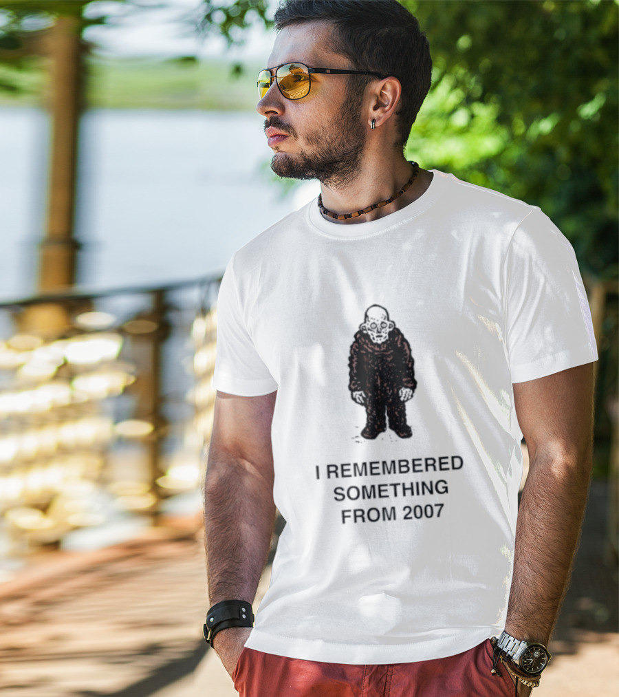 I Remembered Something From 2007 Silhouette Nostalgia T-Shirt