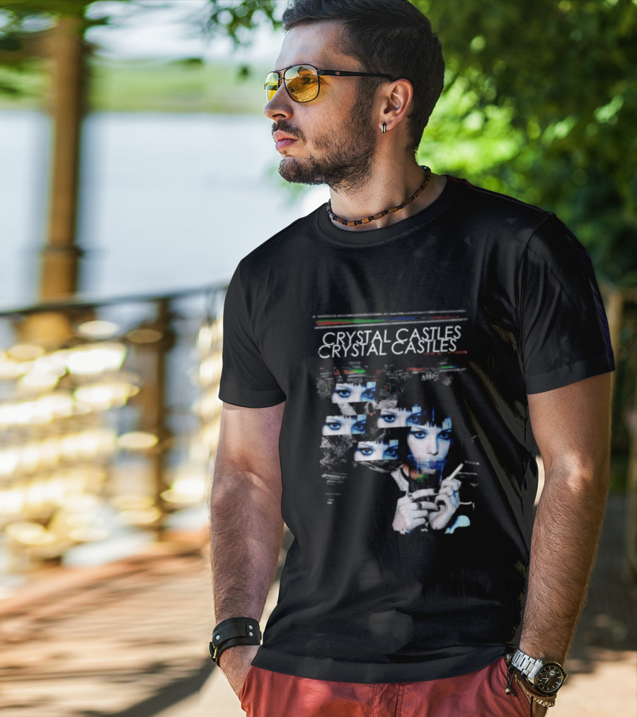 Crystal Castles Alice Glass Glitch T-Shirt