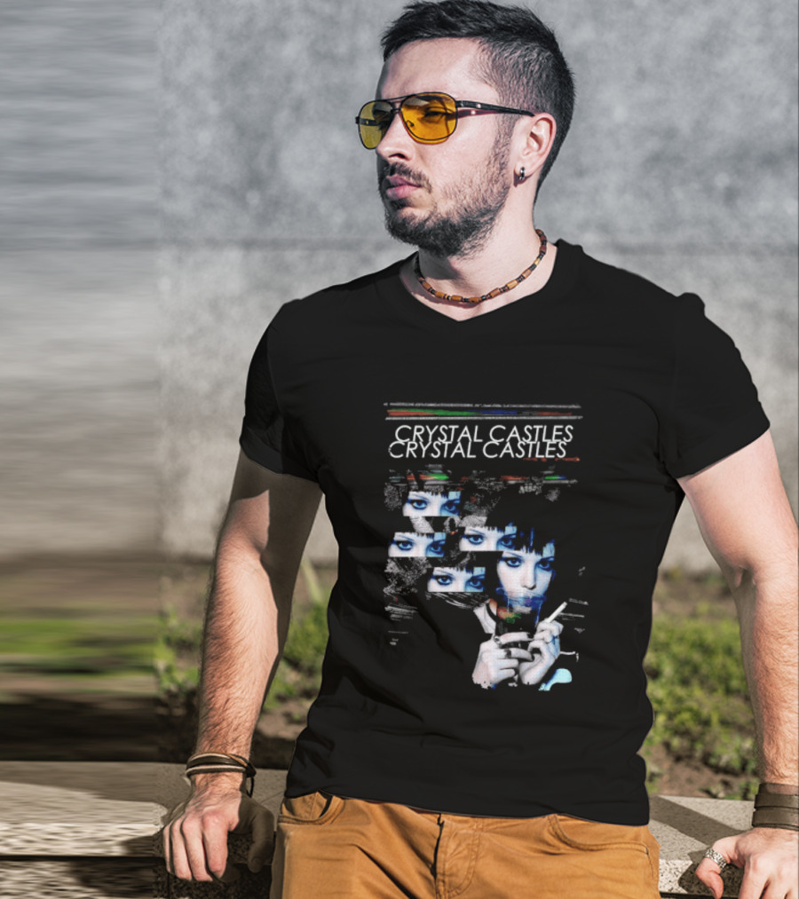 Crystal Castles Alice Glass Glitch T-Shirt