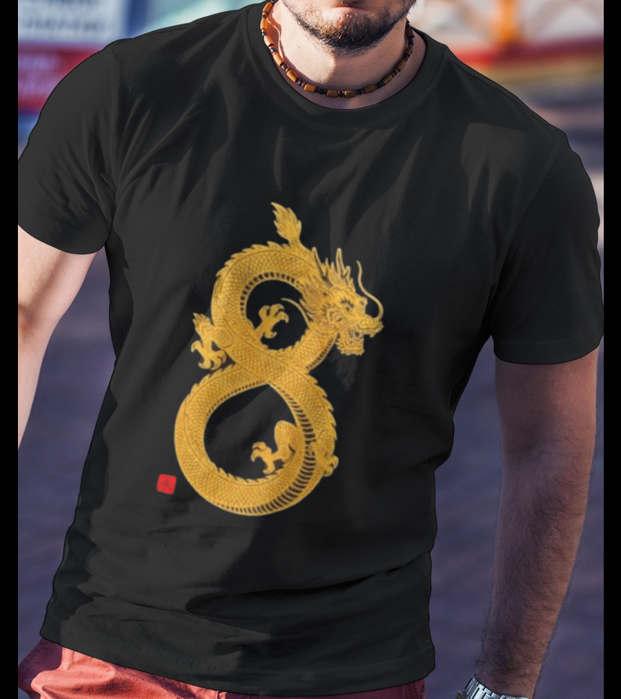 Infinity Dragon Of Fortune Mythical Serpent Symbol Asian Lore T-Shirt