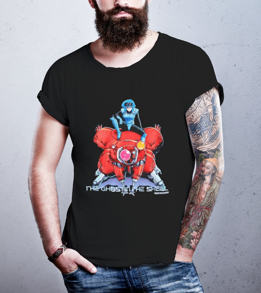 Motoko Kusanagi On Tachikoma The Ghost In The Shell Anime T-Shirt