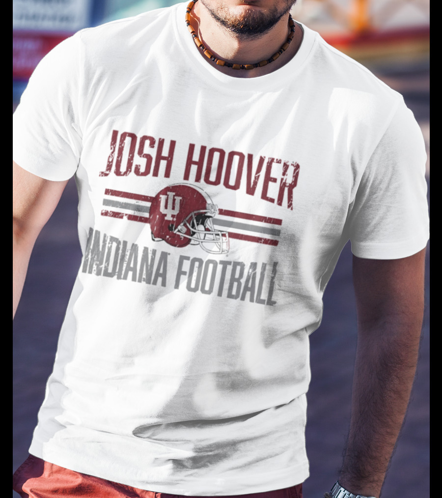 Josh Hoover Indiana Hoosiers Football NCAA Helmet Hero T-Shirt