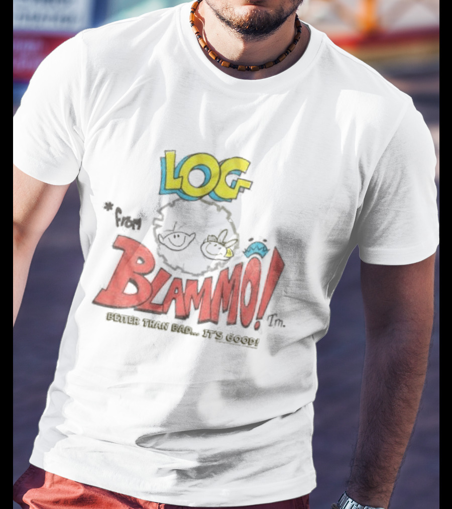 Log Blammo Better Than Bad It's Good Ren & Stimpy T-Shirt