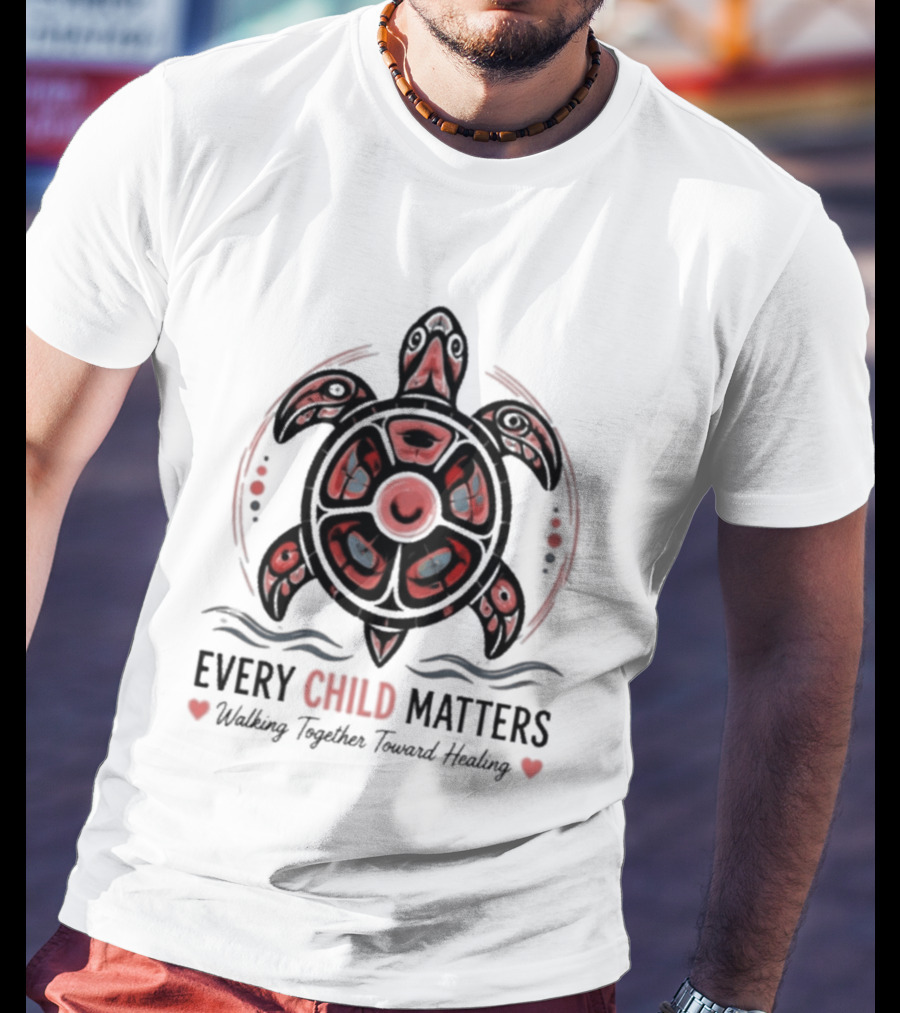 Every Child Matters Turtle Walking Together Toward Healing Indigenous T-Shirt
