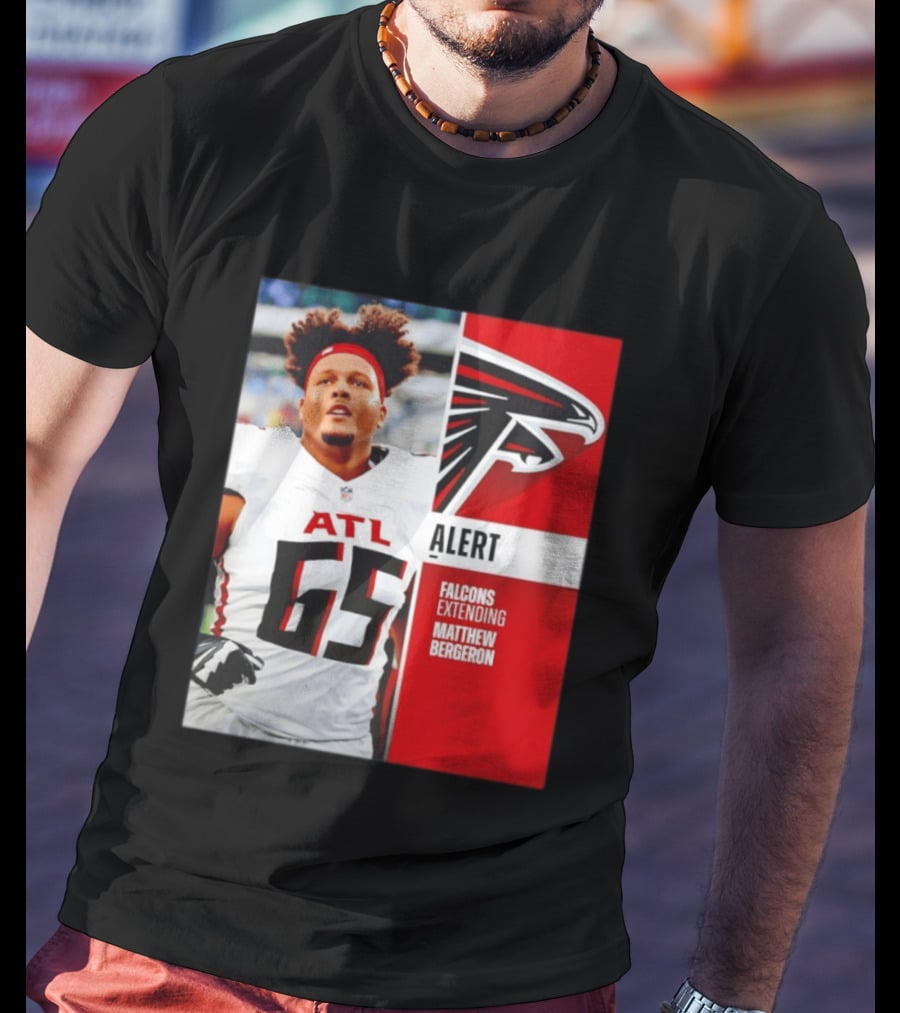 Atlanta Alert Falcons Extending Matthew Bergeron 2026 Season T-Shirt
