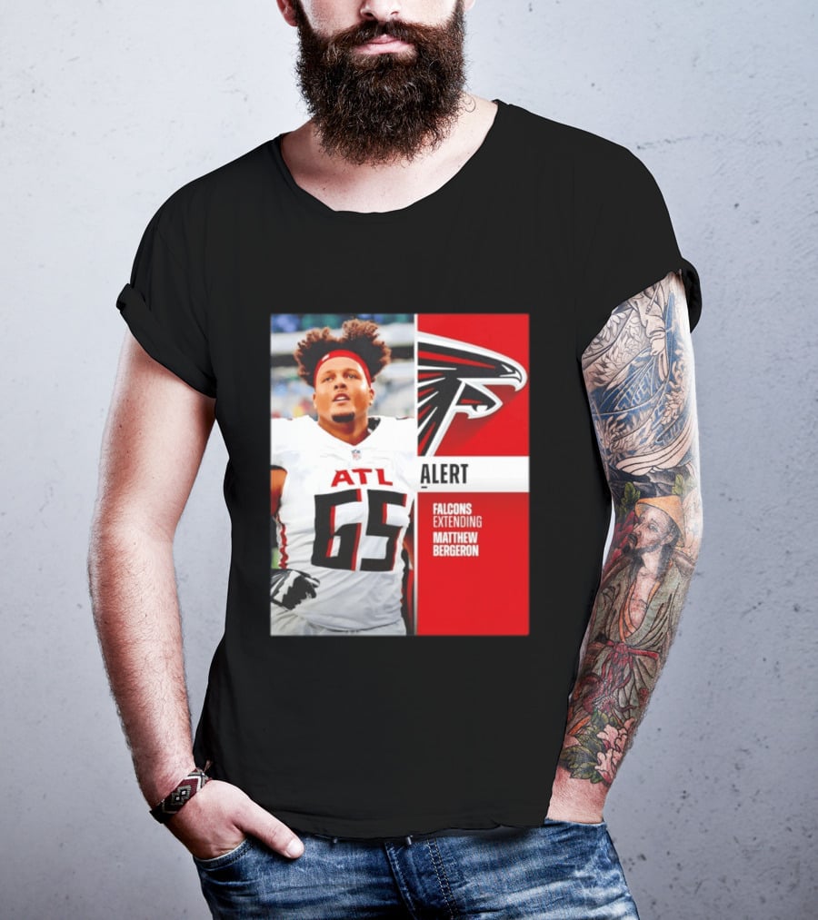 Atlanta Alert Falcons Extending Matthew Bergeron 2026 Season T-Shirt