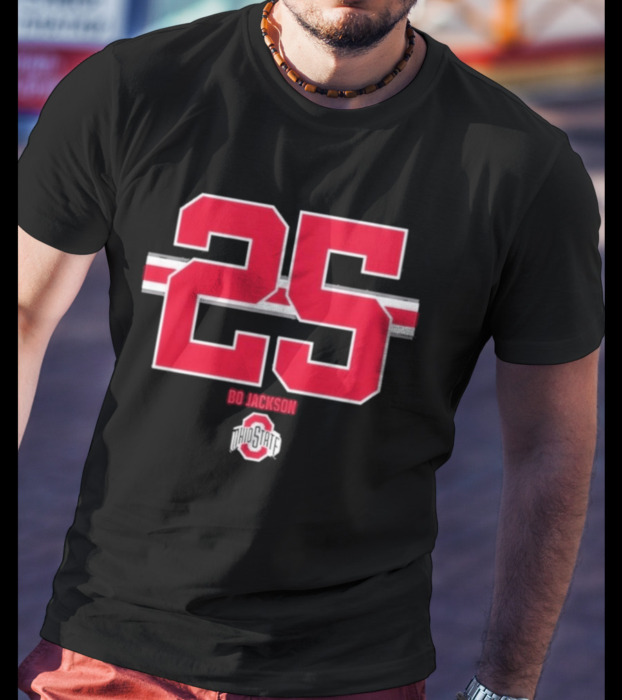 Ohio State Buckeyes Bo Jackson 25 Jersey T-Shirt