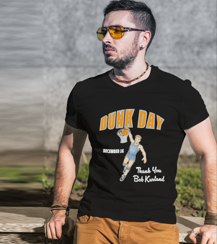 Dunk Day December 16 Thank You Bob Kurland Basketball Aggies 90 T-Shirt