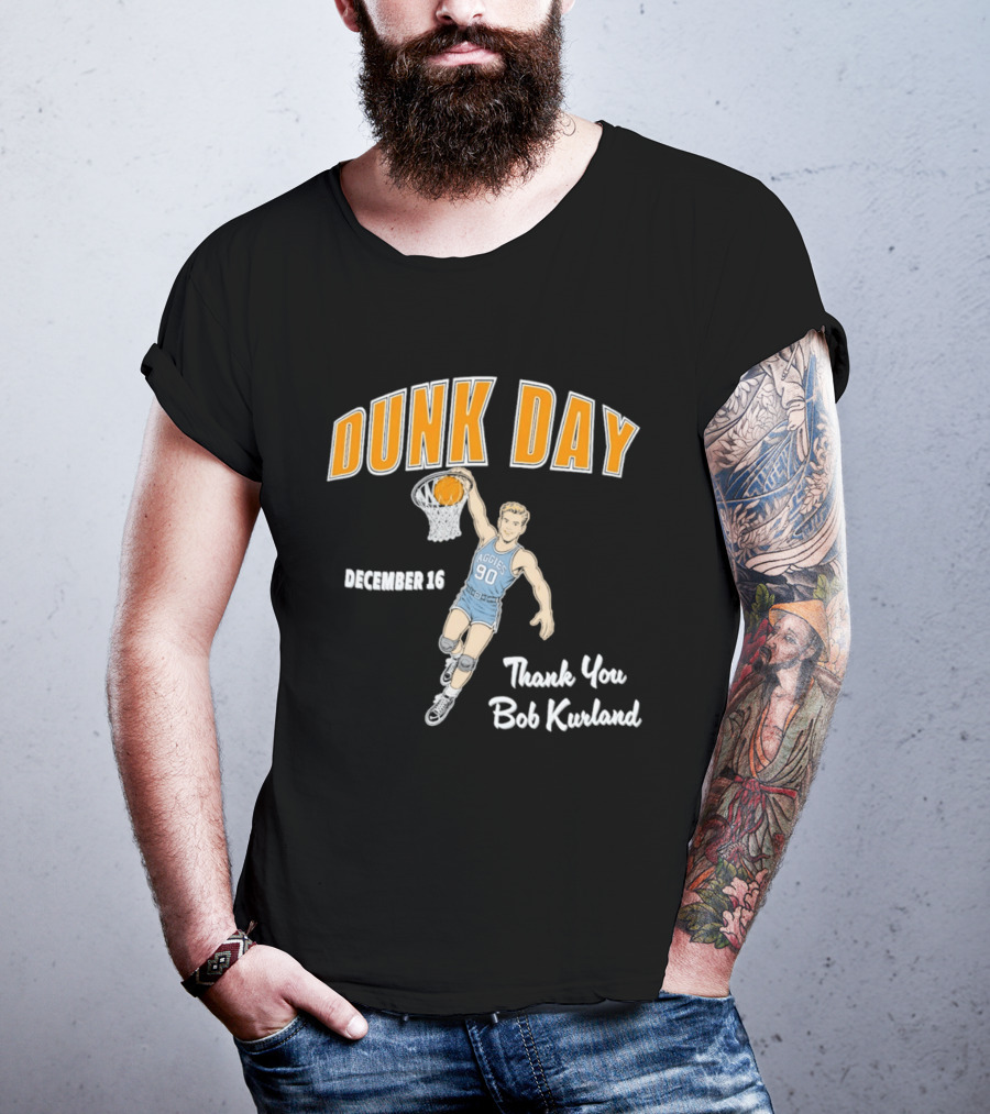 Dunk Day December 16 Thank You Bob Kurland Basketball Aggies 90 T-Shirt
