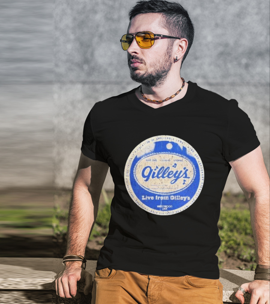 Live From Gilley's Pasadena Texas Side One LC 8642 Stereo Westwood One Nite Club T-Shirt