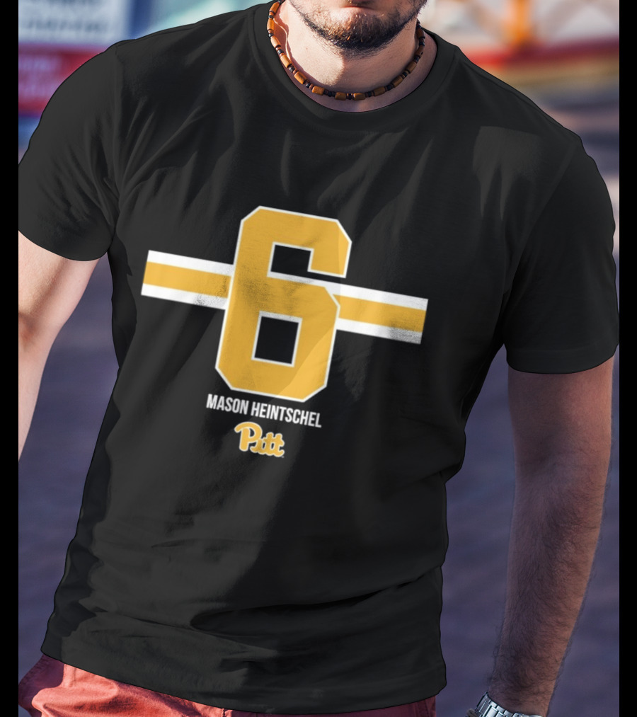 Mason Heintschel 6 Pitt Panthers NCAA Football T-Shirt