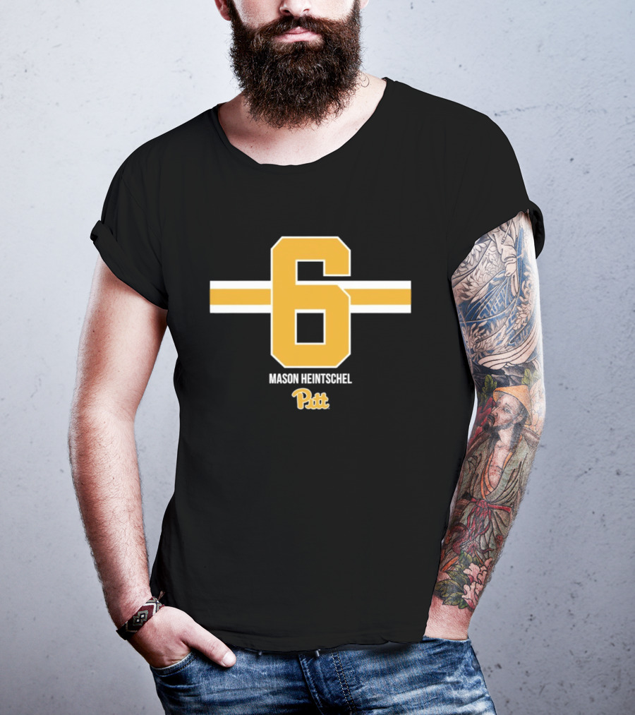 Mason Heintschel 6 Pitt Panthers NCAA Football T-Shirt