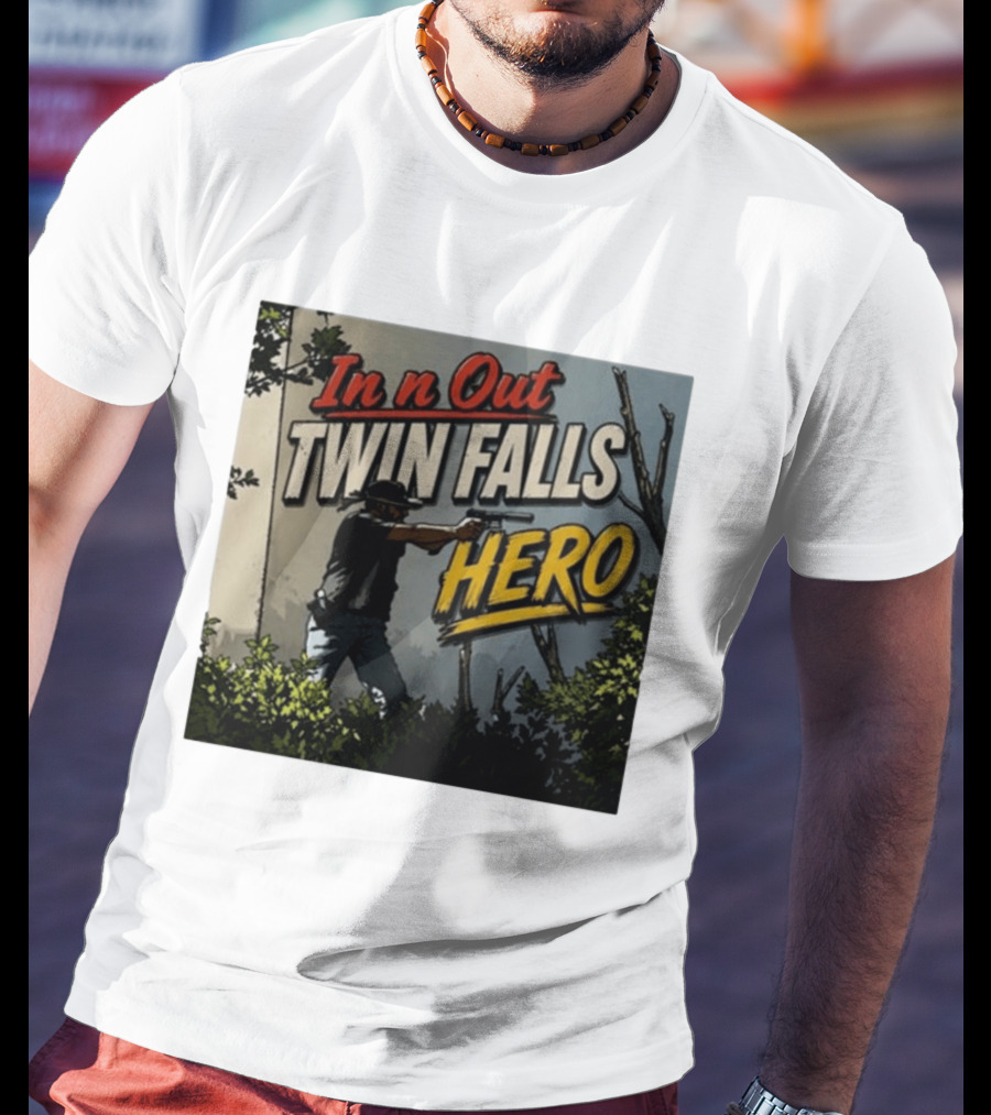 In N Out Twin Falls Hero 2026 Action Scene T-Shirt