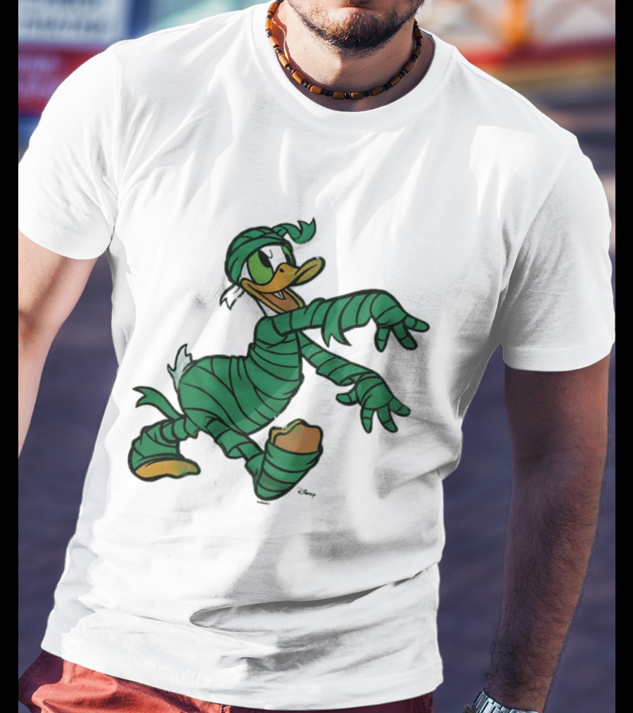Donald Duck Mummy Costume Halloween Fun T-Shirt