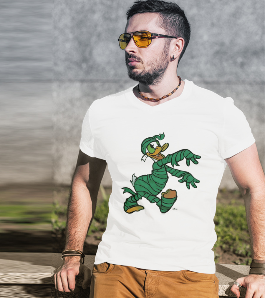 Donald Duck Mummy Costume Halloween Fun T-Shirt