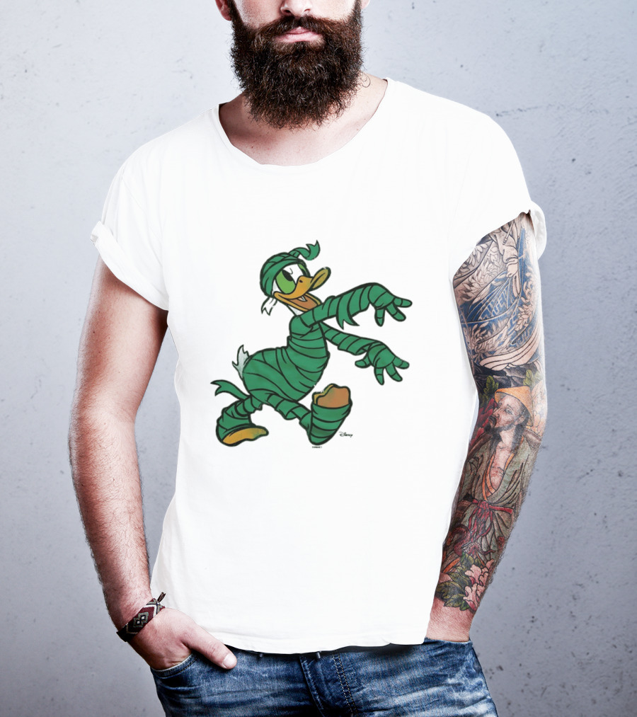 Donald Duck Mummy Costume Halloween Fun T-Shirt