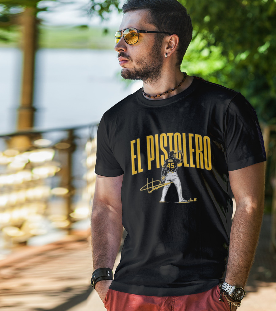 El Pistolero Abner Uribe 45 Signature Baseball Player T-Shirt