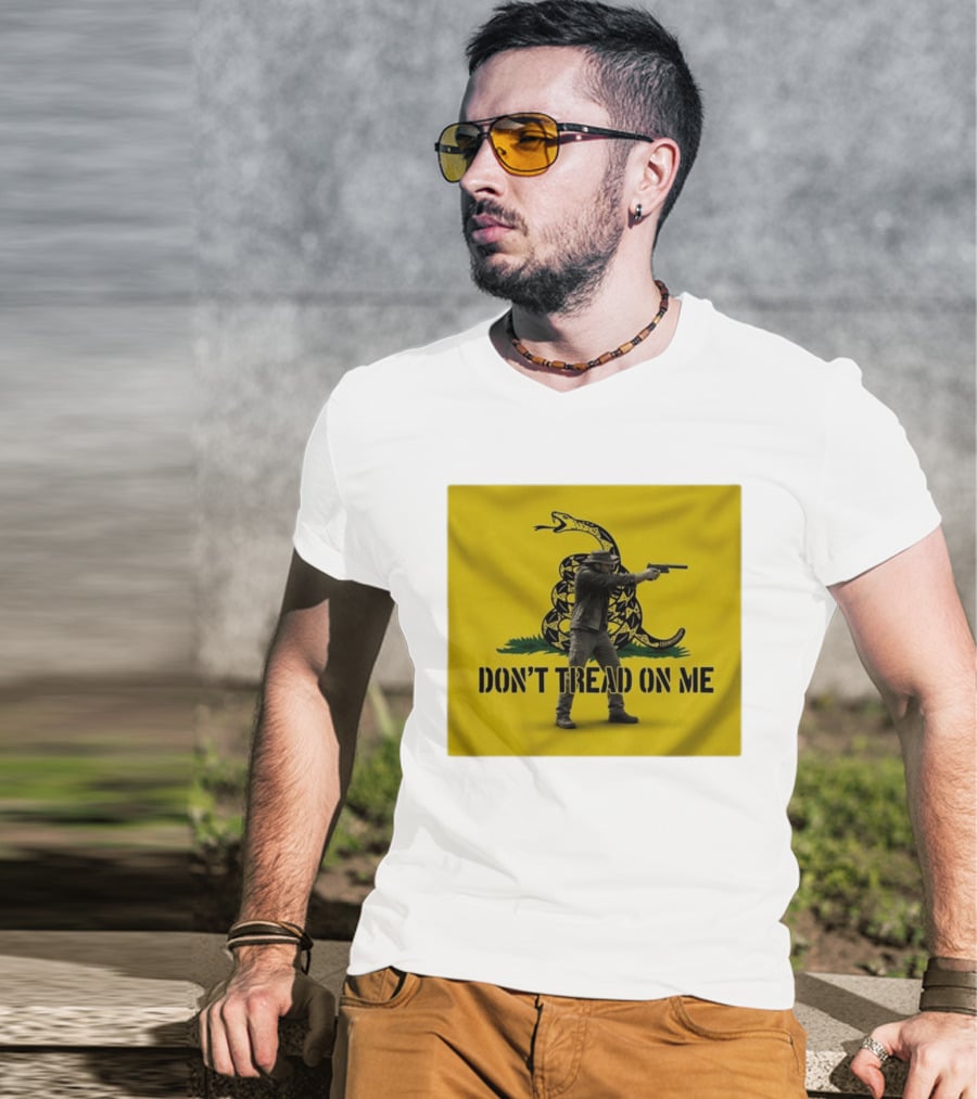Jordan Salinas Don't Tread On Me Gadsden Flag Cowboy Gun T-Shirt