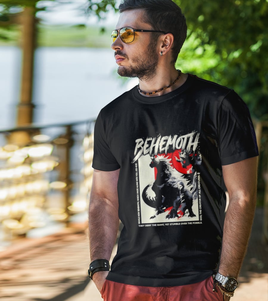 Behemoth Job 40 15 They Deny The Giant Yet Stumble Over The Fossils T-Shirt
