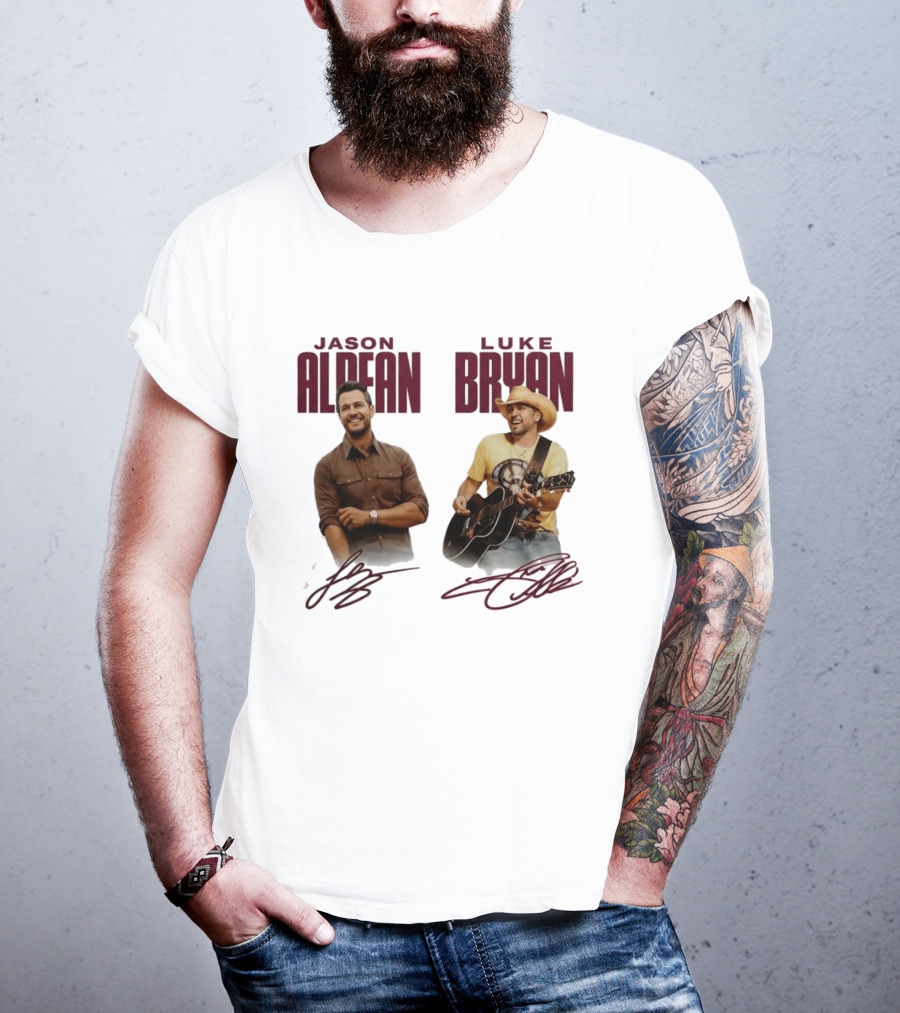 Montana Grizzlies Jason Aldean Luke Bryan Collaboration T-Shirt